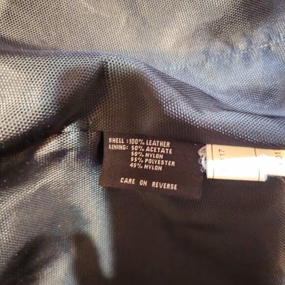 Siena Studio 100% Genuine Leather Lined Black Jacket size M - Picture 8 of 9